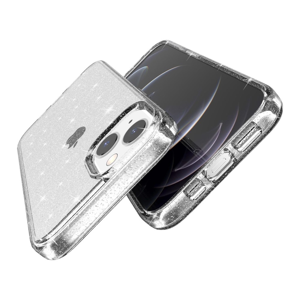 iPhone 14 Plus Liquid Glitter Case Transparent