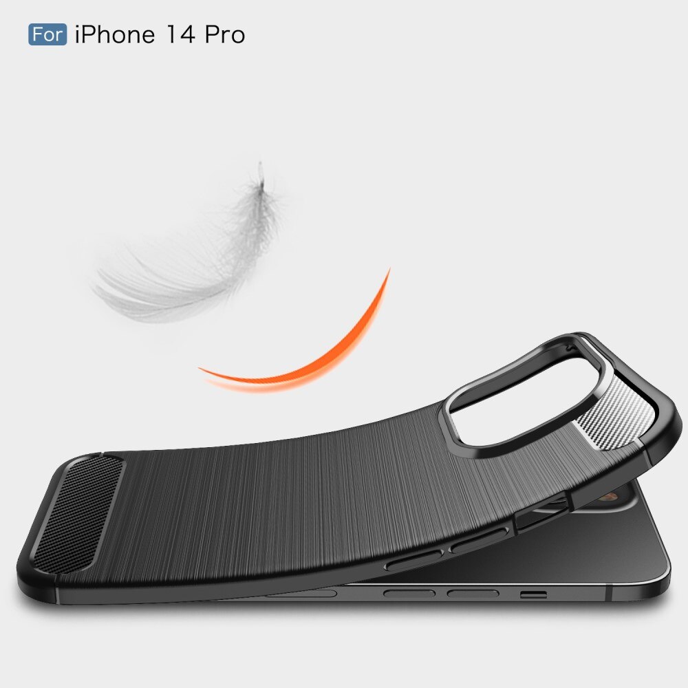 iPhone 14 Pro Brushed TPU Case Black