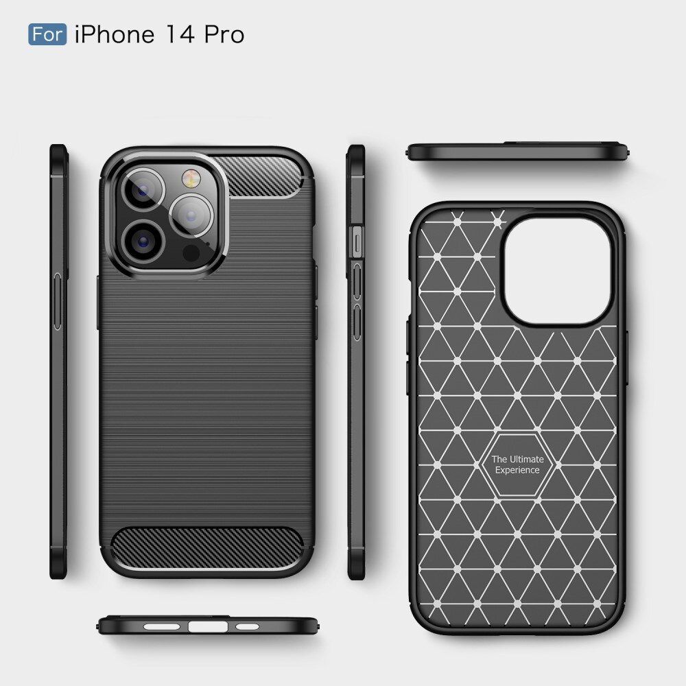 iPhone 14 Pro Brushed TPU Case Black