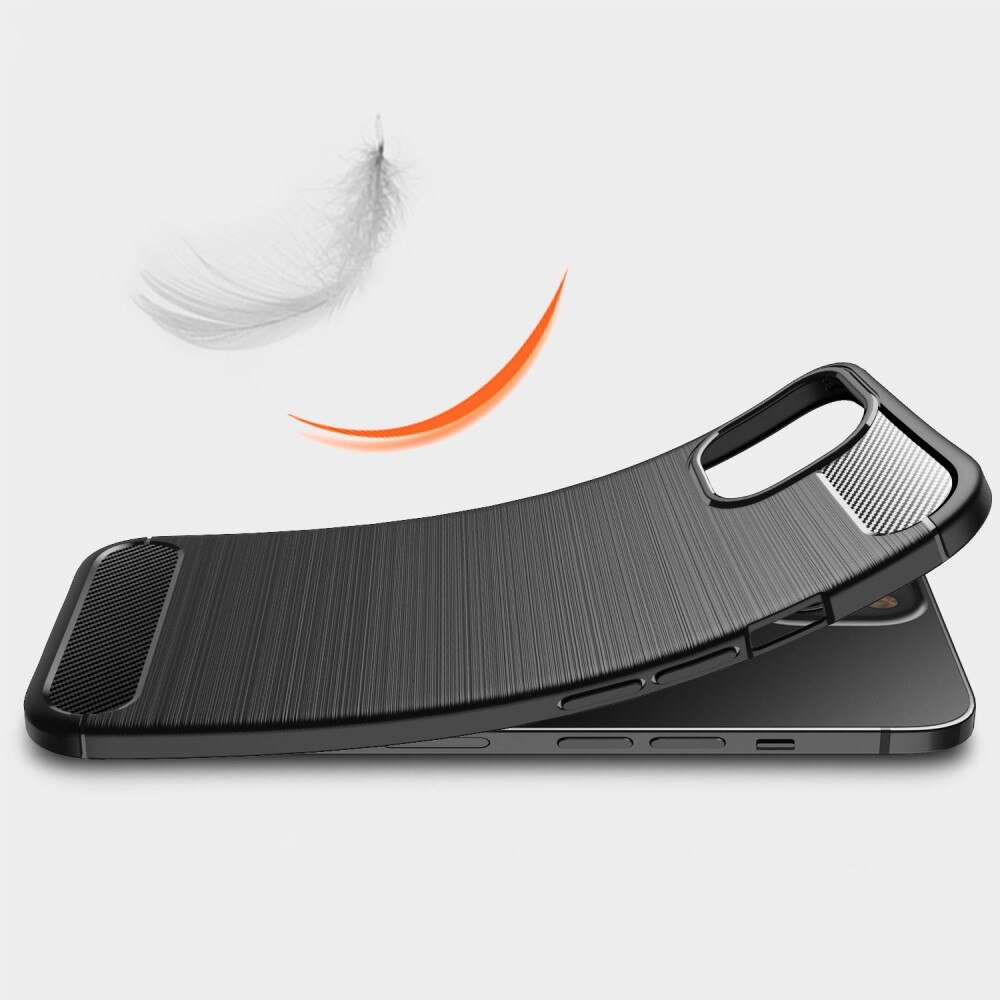 iPhone 14 Plus Brushed TPU Case Black