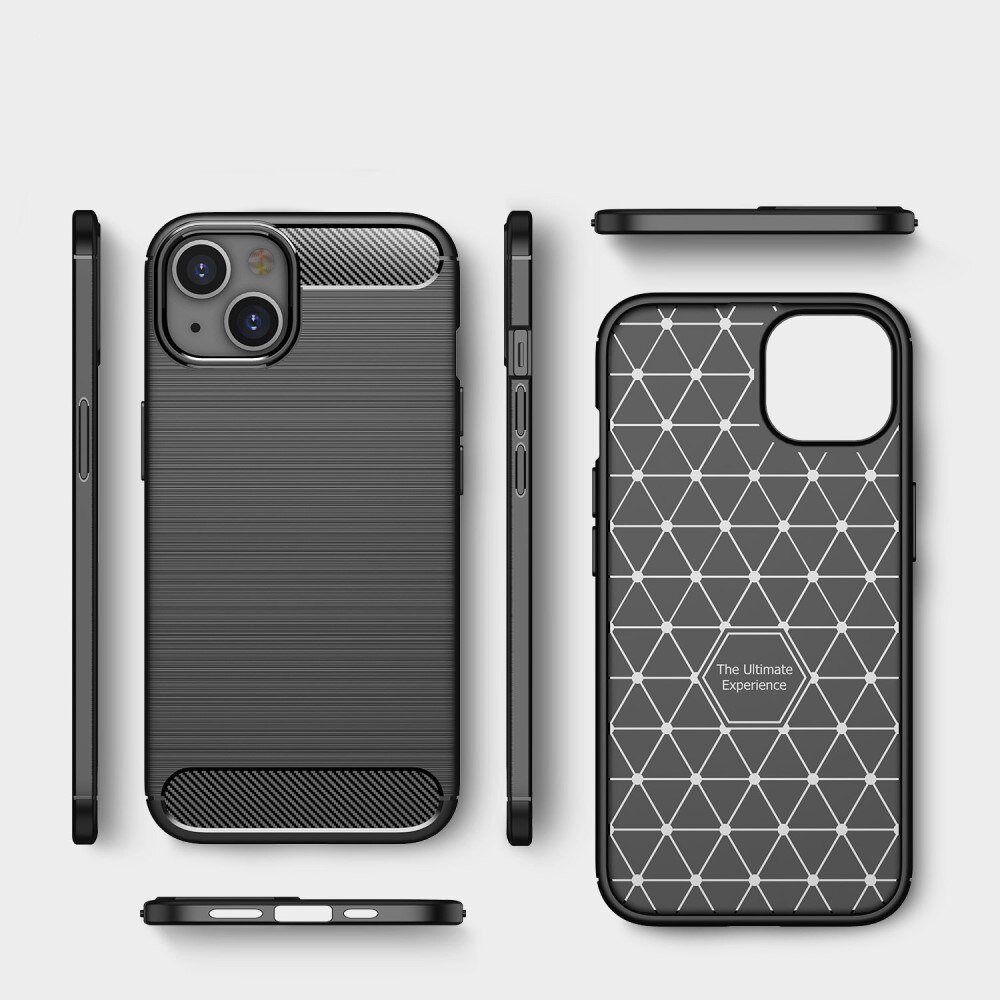 iPhone 14 Plus Brushed TPU Case Black