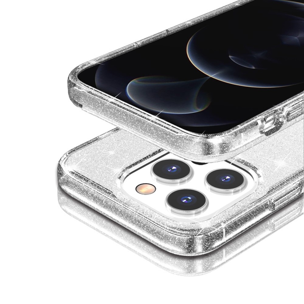 iPhone 15 Pro Liquid Glitter Case Transparent