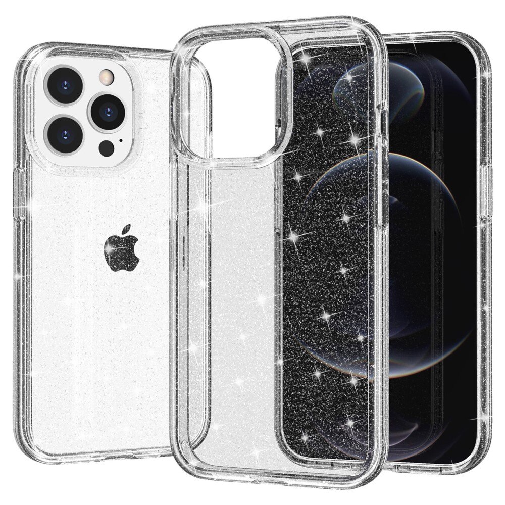 iPhone 15 Pro Liquid Glitter Case Transparent