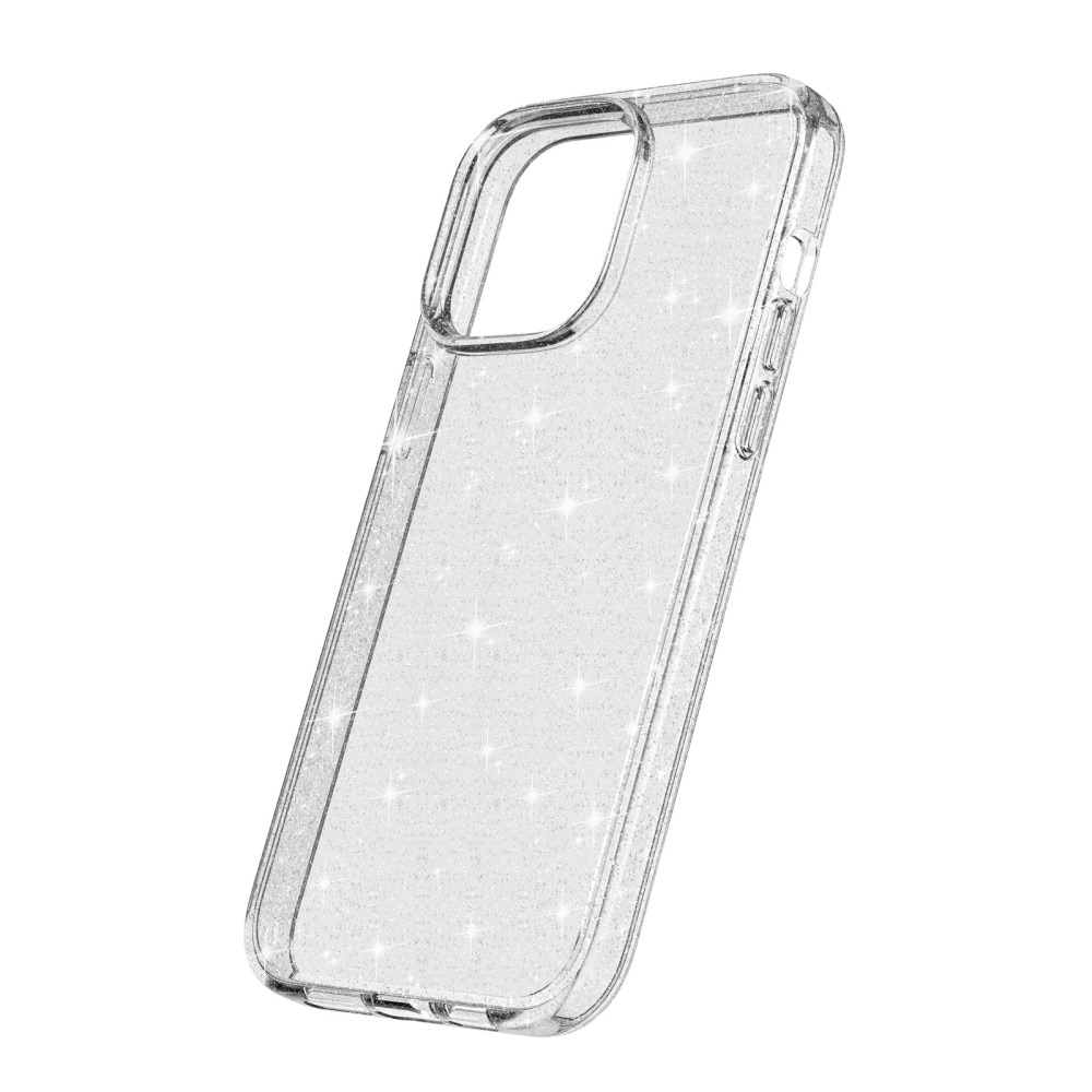 iPhone 15 Pro Liquid Glitter Case Transparent