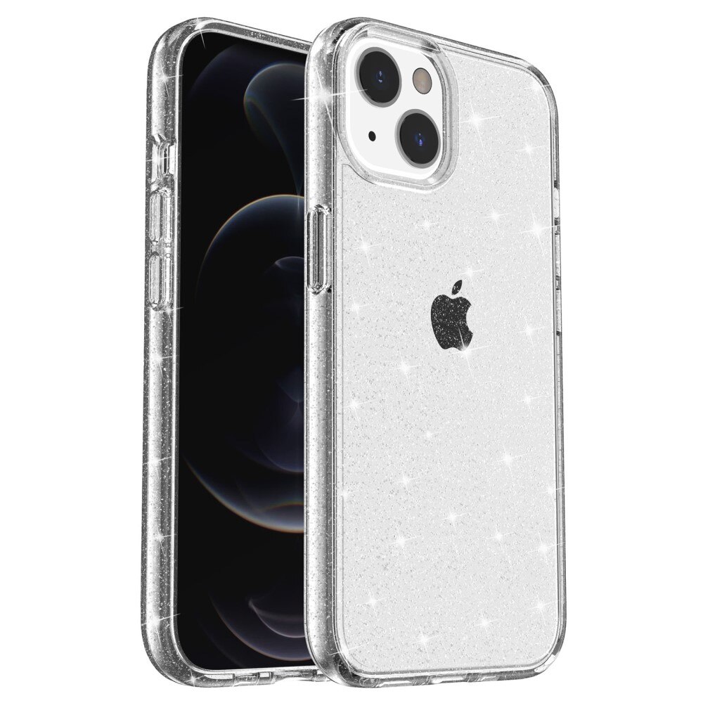 iPhone 15 Plus Liquid Glitter Case Transparent