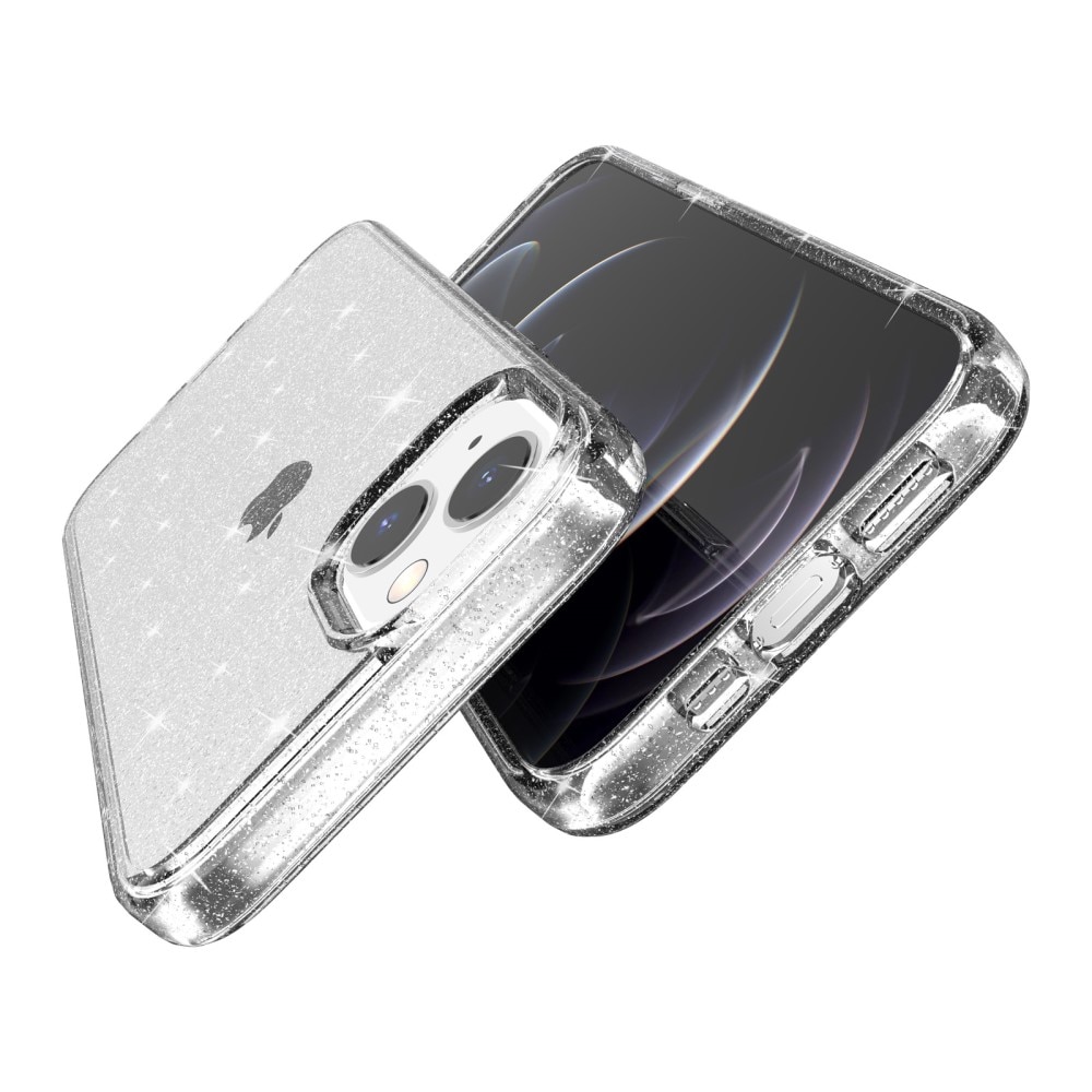 iPhone 15 Plus Liquid Glitter Case Transparent