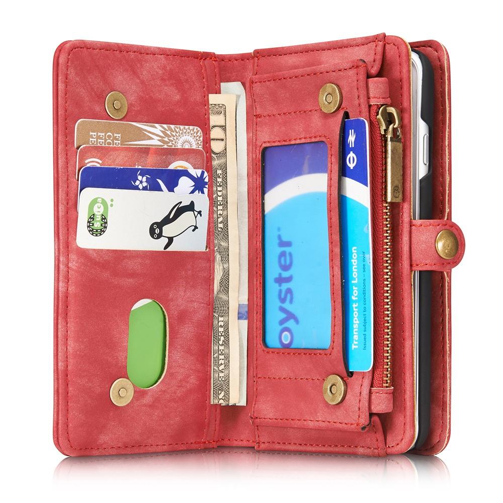 iPhone SE (2022) Multi-slot Wallet Case Red