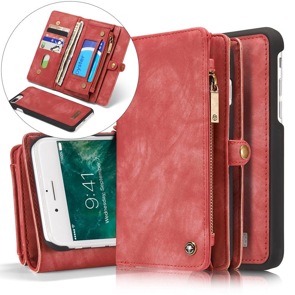 iPhone 7 Plus/8 Plus Multi-slot Wallet Case Red