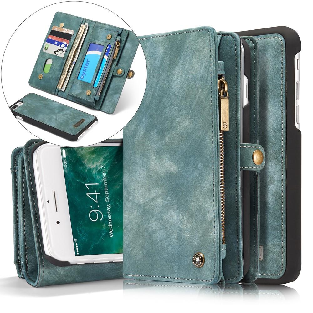 iPhone 7 Plus/8 Plus Multi-slot Wallet Case Blue