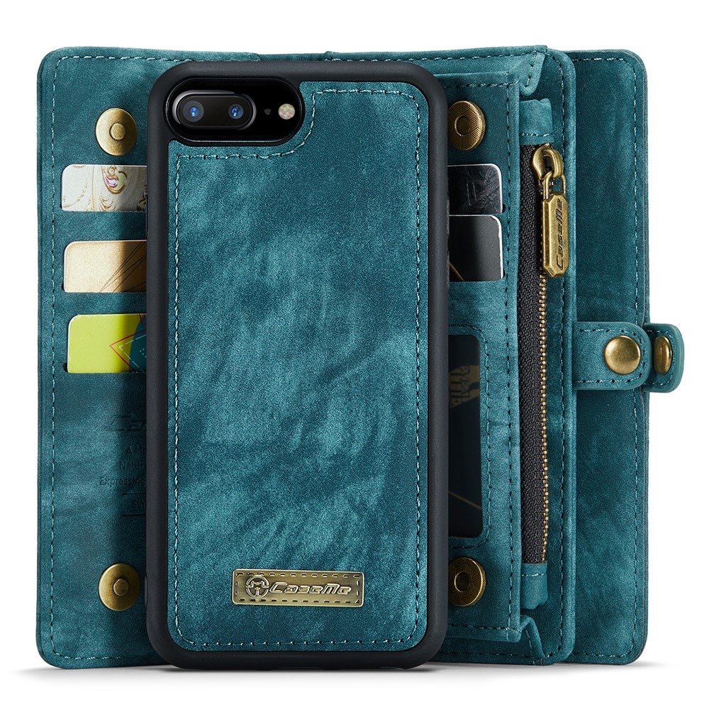 iPhone 7 Plus/8 Plus Multi-slot Wallet Case Blue