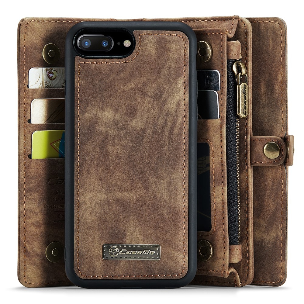 iPhone 7 Plus/iPhone 8 Plus Multi-slot Wallet Case Brown