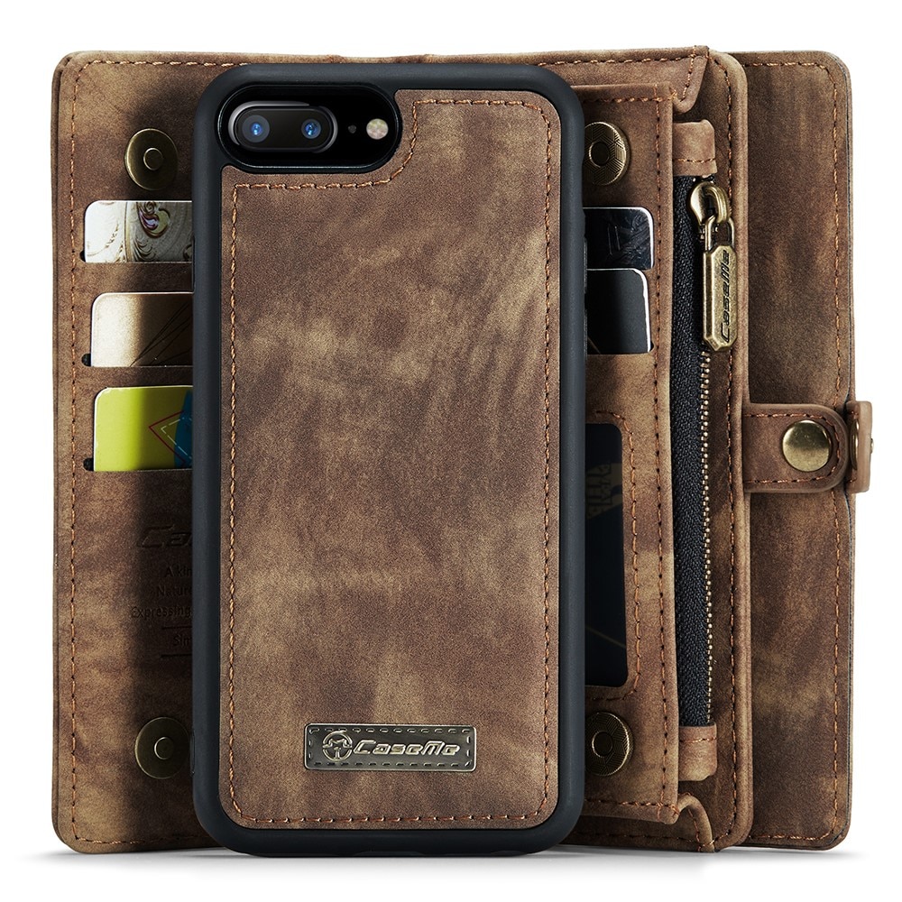 iPhone 7 Plus/8 Plus Multi-slot Wallet Case Brown