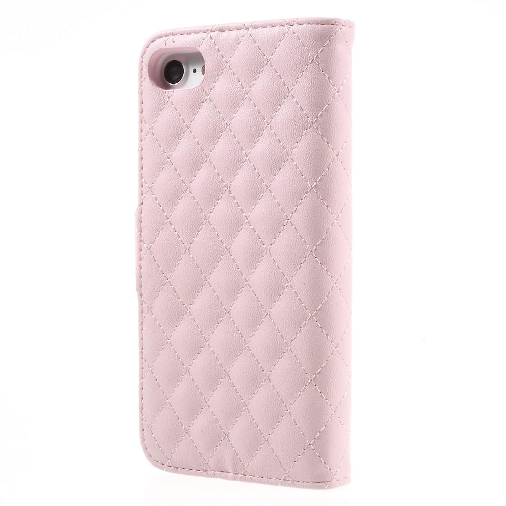 iPhone 7 Wallet Case Quilted Pink