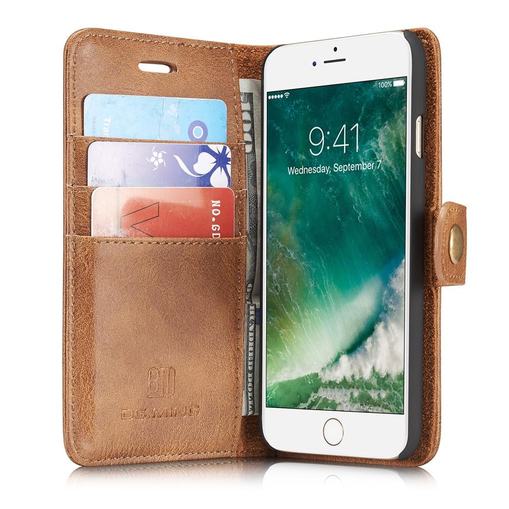 iPhone SE (2022) Magnet Wallet Cognac