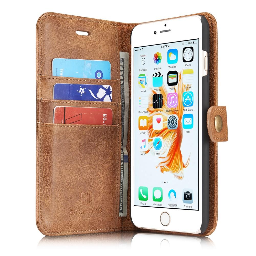 iPhone 6 Plus/6S Plus Magnet Wallet Cognac