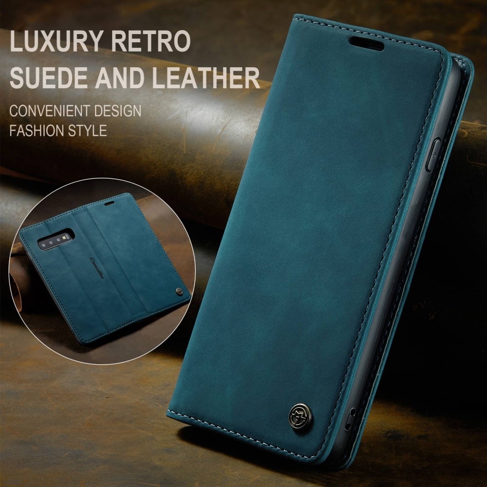 Samsung Galaxy S10 Slim Wallet Case Blue