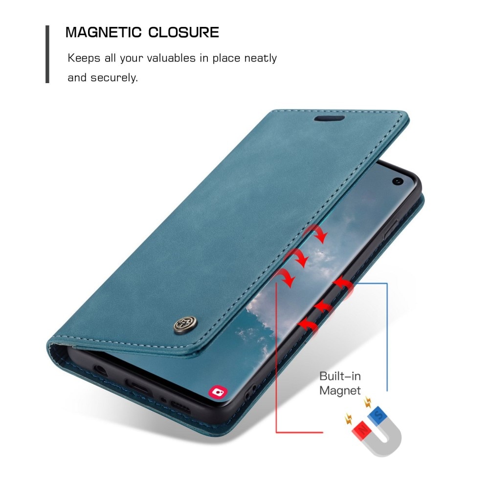 Samsung Galaxy S10 Slim Wallet Case Blue