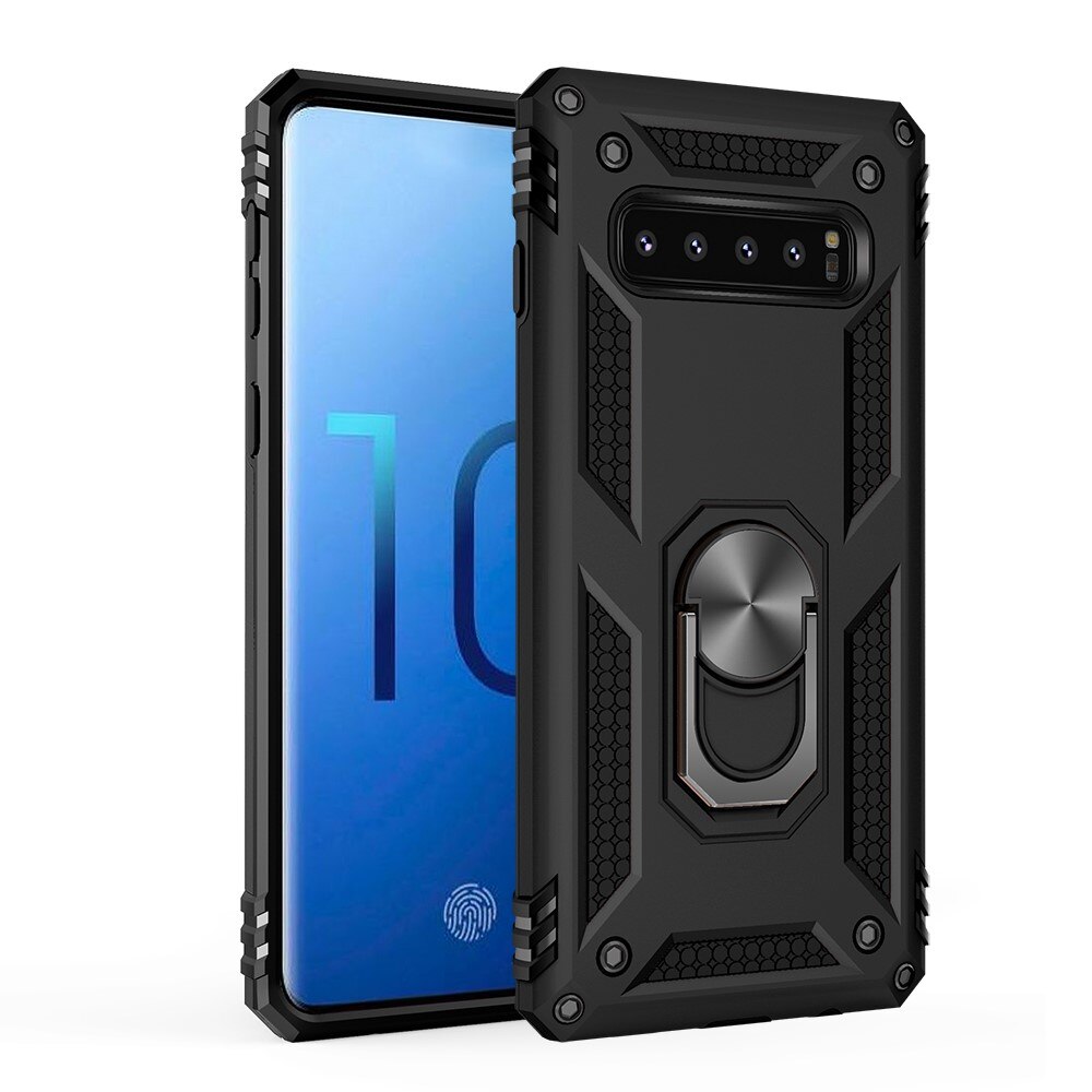 Samsung Galaxy S10 Hybrid Case Tech Ring Black