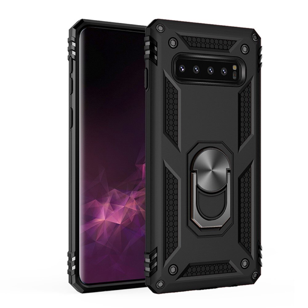 Samsung Galaxy S10 Plus Hybrid Case Tech Ring Black