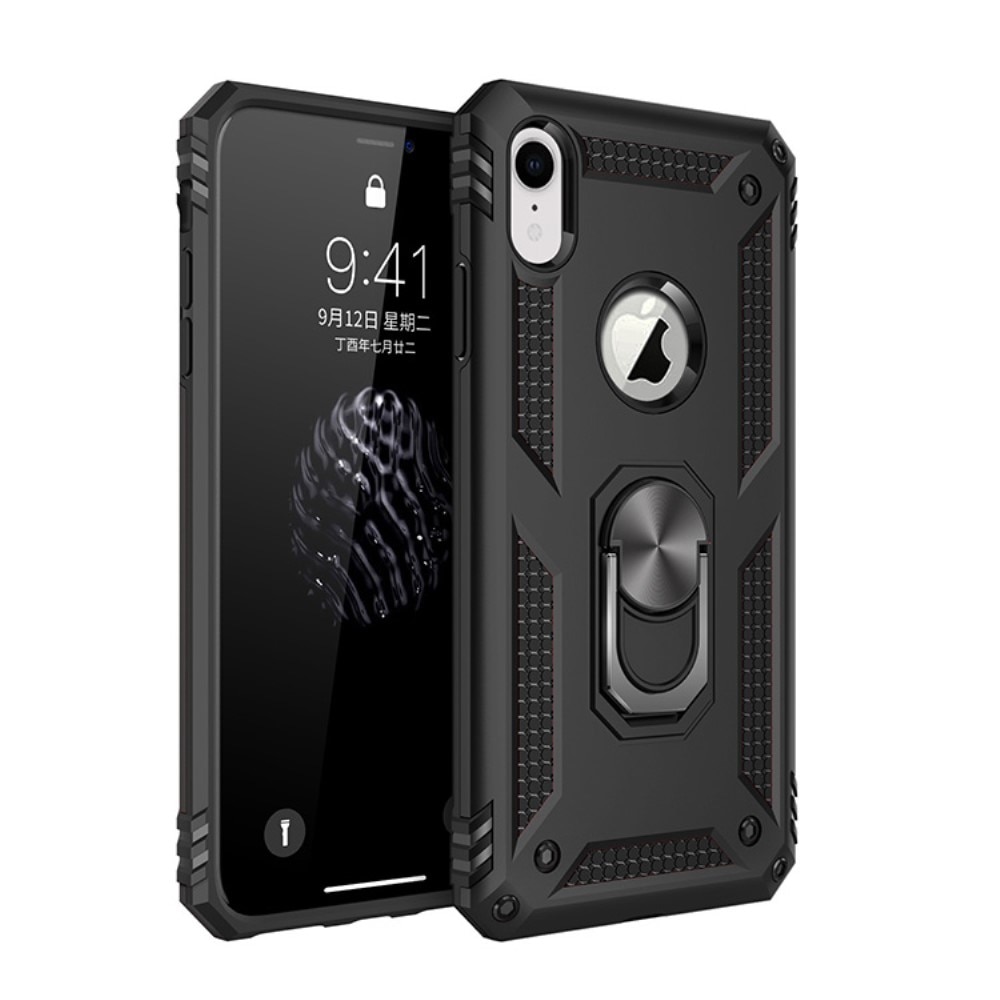 iPhone XR Hybrid Case Tech Ring Black