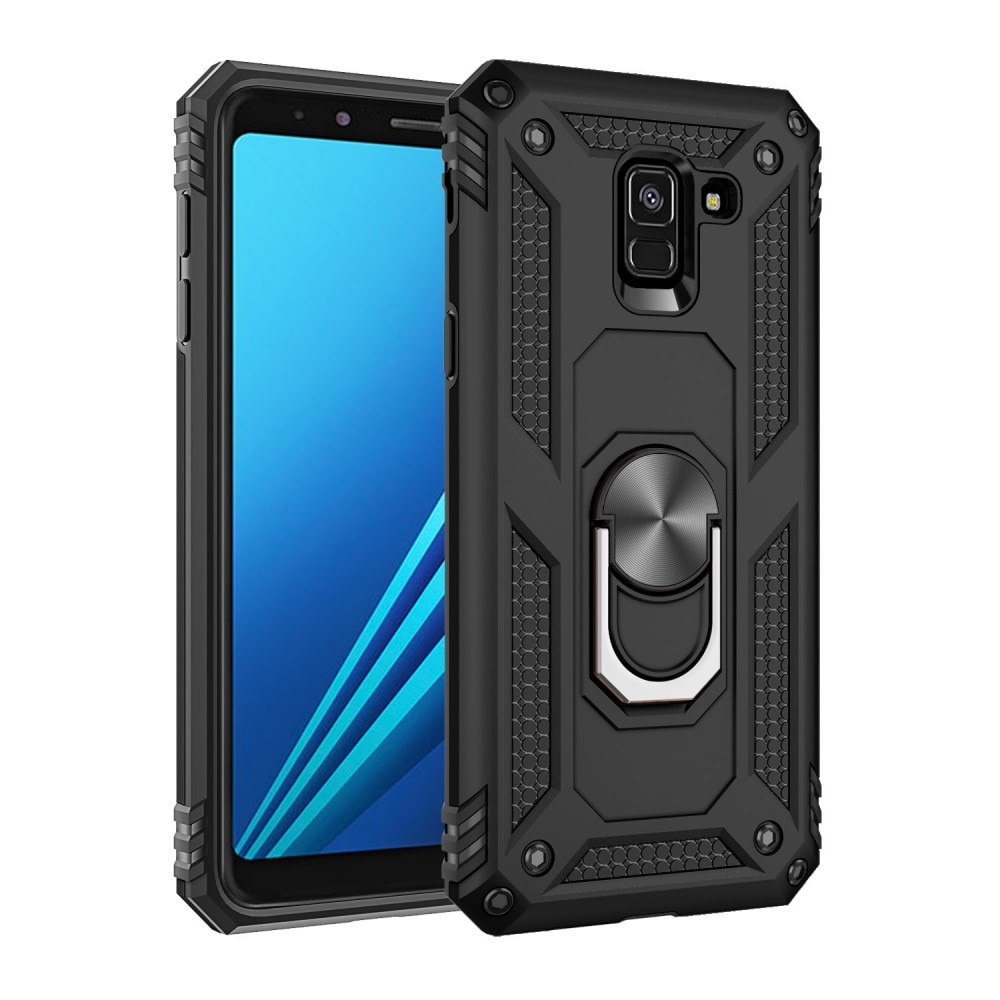 Samsung Galaxy A8 2018 Hybrid Case Tech Ring Black