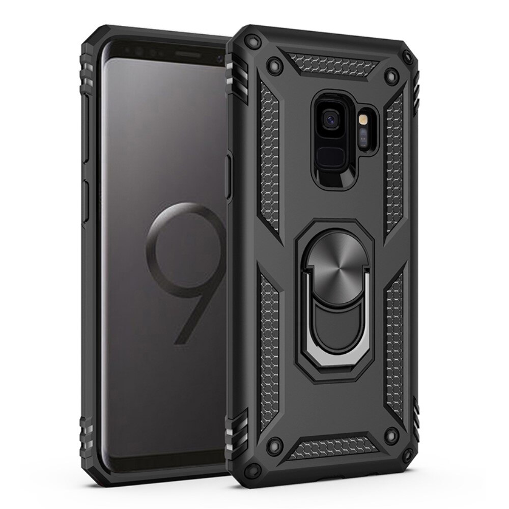 Samsung Galaxy S9 Hybrid Case Tech Ring Black