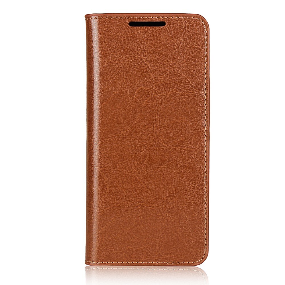 Samsung Galaxy S20 Genuine Leather Wallet Case Brown