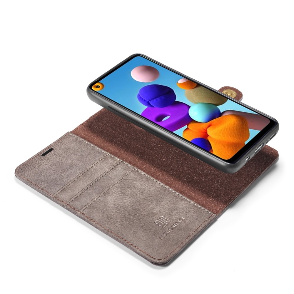 Samsung Galaxy A21s Magnet Wallet Brown