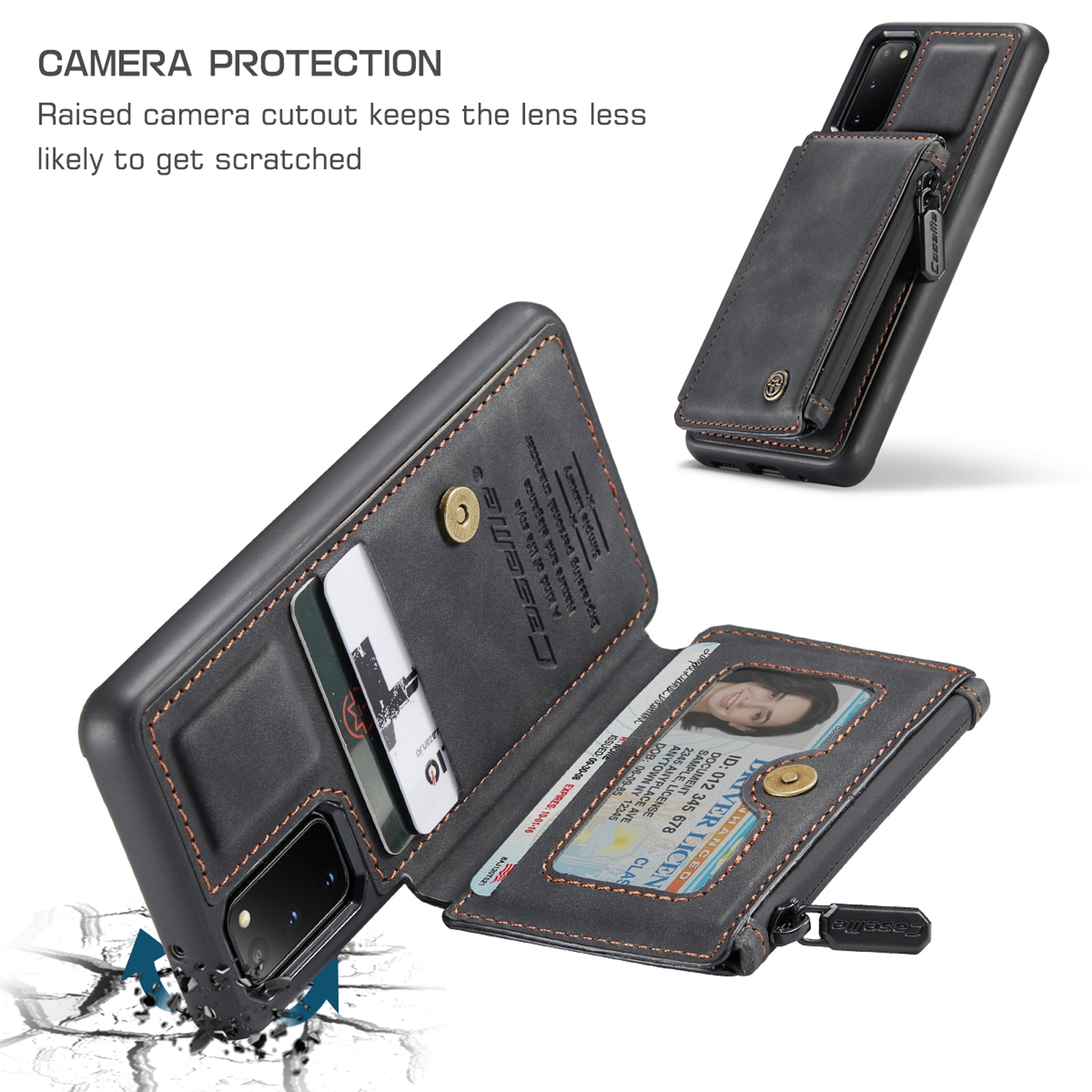 Samsung Galaxy S20 Multi-Slot Case Black