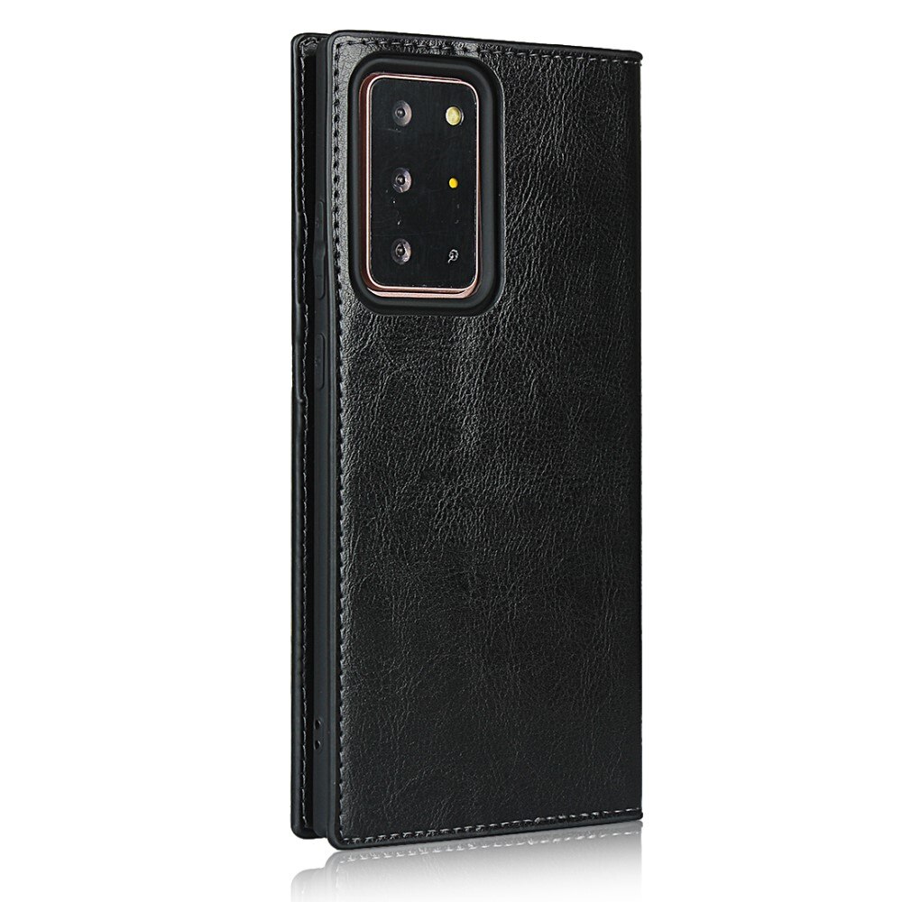 Samsung Galaxy Note 20 Ultra Genuine Leather Wallet Case Black