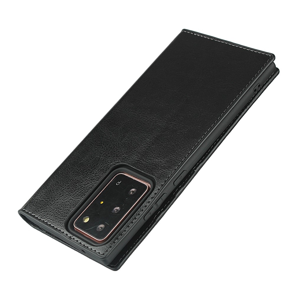 Samsung Galaxy Note 20 Ultra Genuine Leather Wallet Case Black