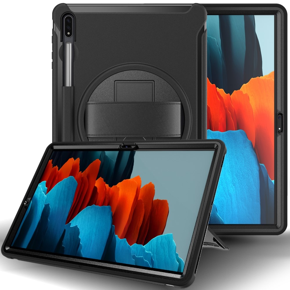 Samsung Galaxy Tab S7 Plus/S8 Plus 12.4 Shockproof Hybrid Case Black