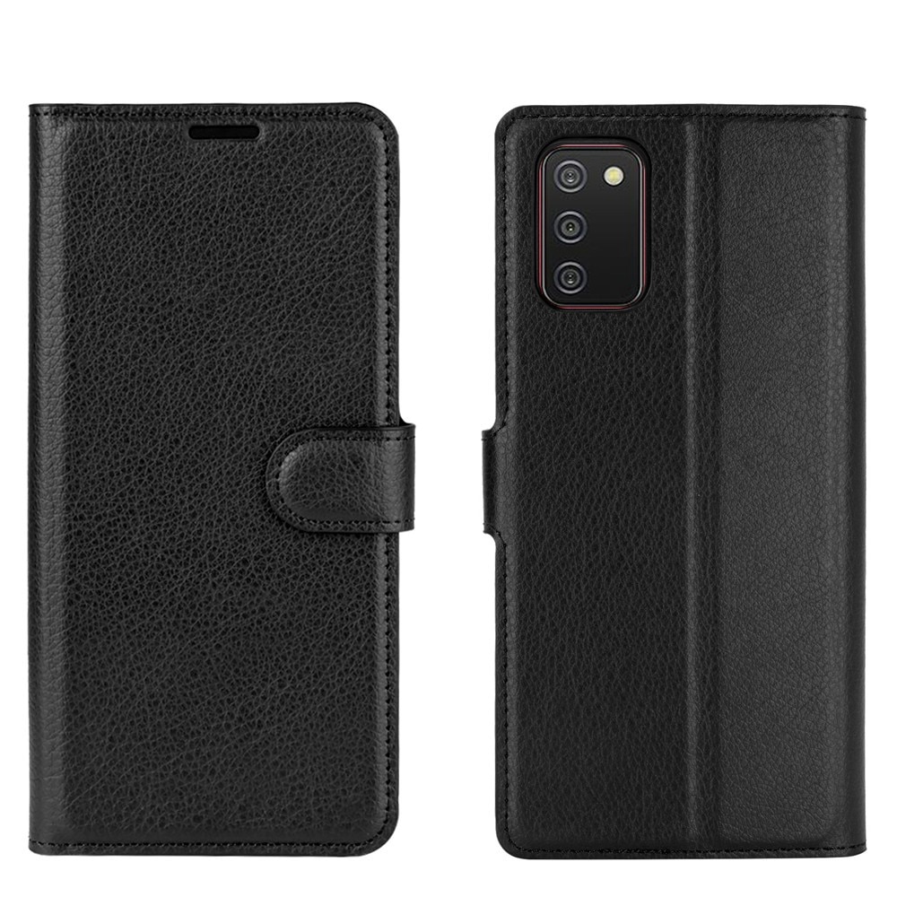 Samsung Galaxy A02s Wallet Book Cover Black