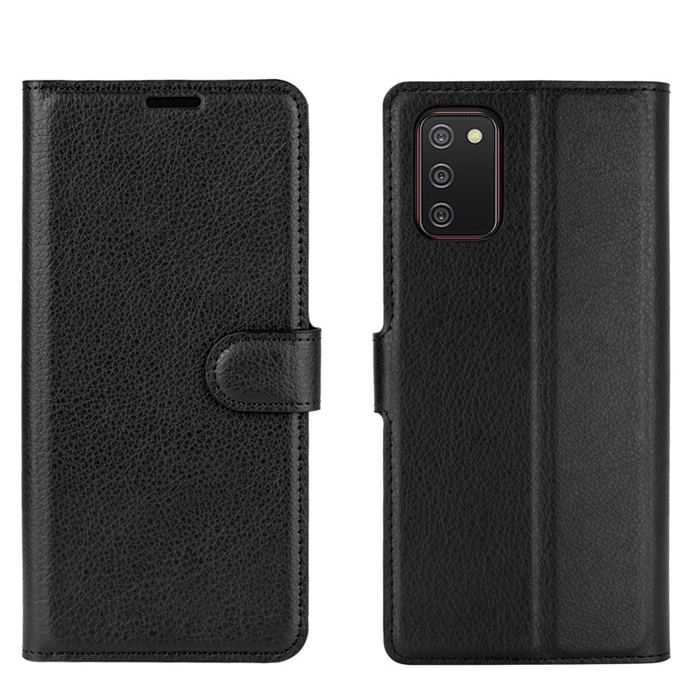 Samsung Galaxy A02s Wallet Book Cover Black