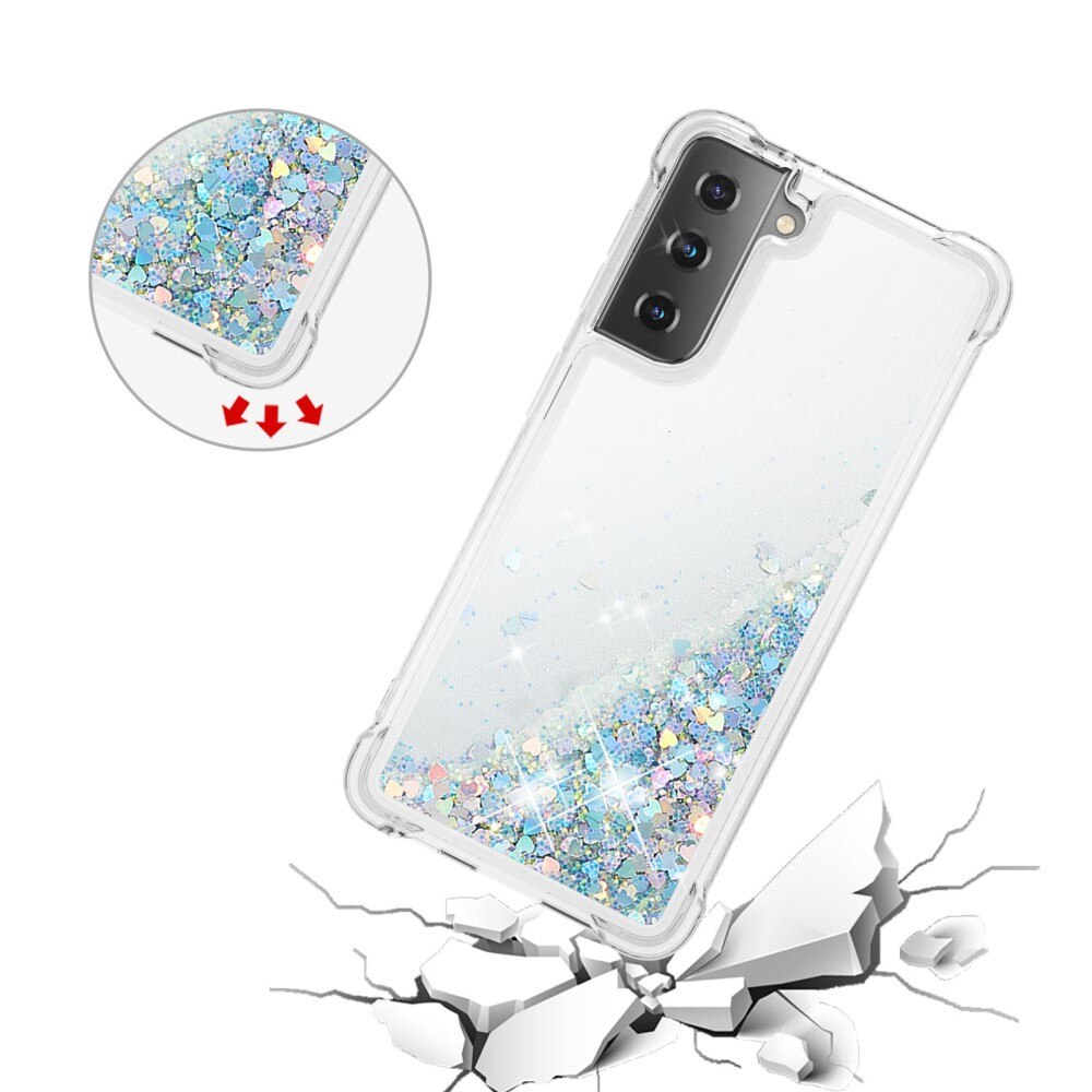 Samsung Galaxy S21 Glitter Powder TPU Case Silver