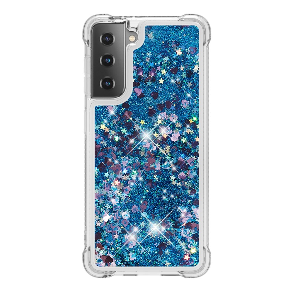 Samsung Galaxy S21 Glitter Powder TPU Case Blue