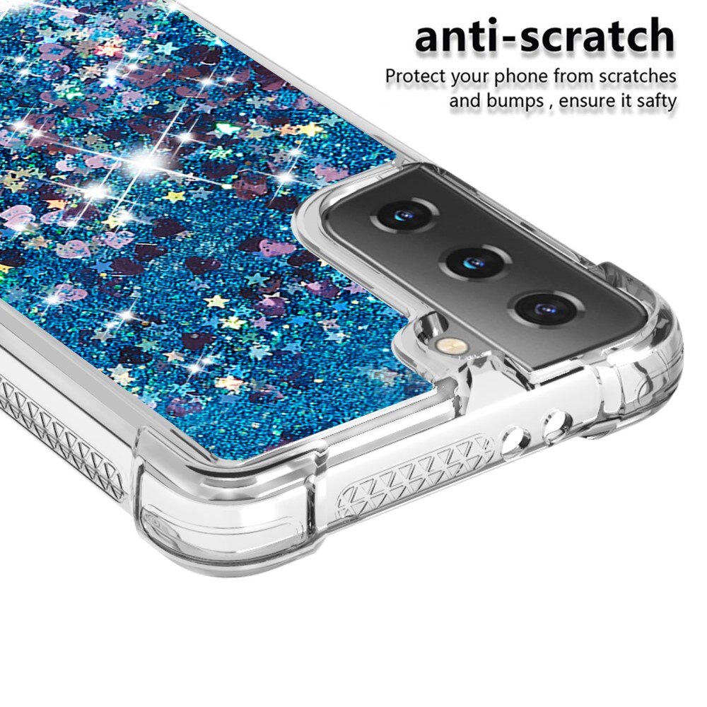 Samsung Galaxy S21 Glitter Powder TPU Case Blue