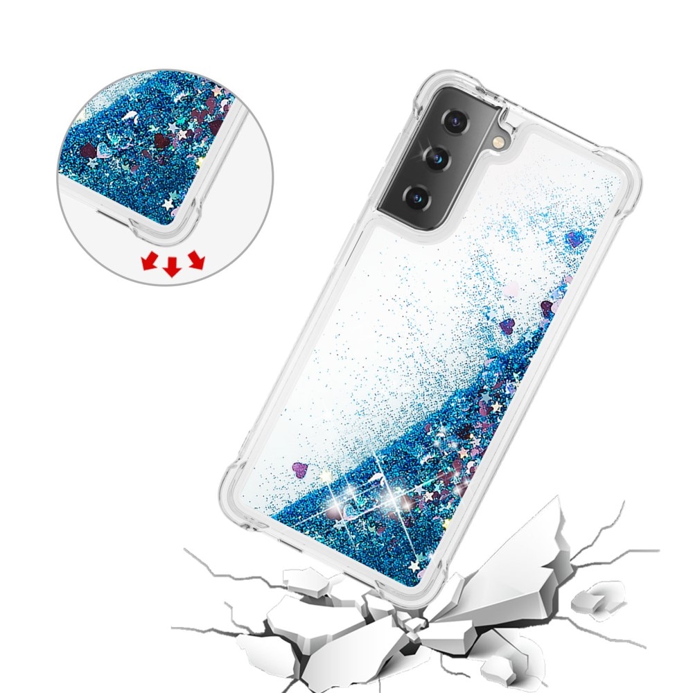 Samsung Galaxy S21 Glitter Powder TPU Case Blue