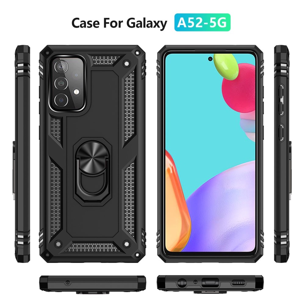 Samsung Galaxy A52/A52s Hybrid Case Tech Ring Black