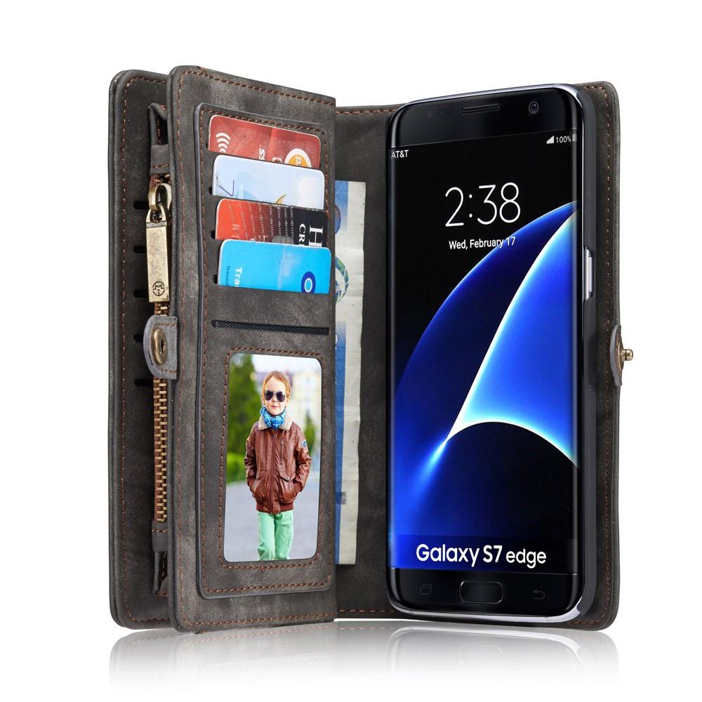 Samsung Galaxy S7 Edge Multi-slot Wallet Case Grey