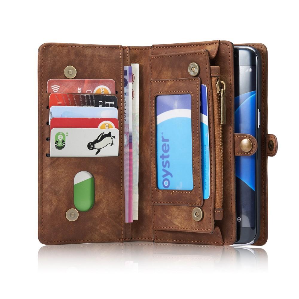 Samsung Galaxy S7 Edge Multi-slot Wallet Case Brown