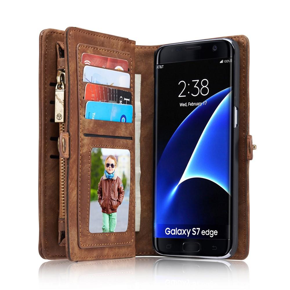 Samsung Galaxy S7 Edge Multi-slot Wallet Case Brown