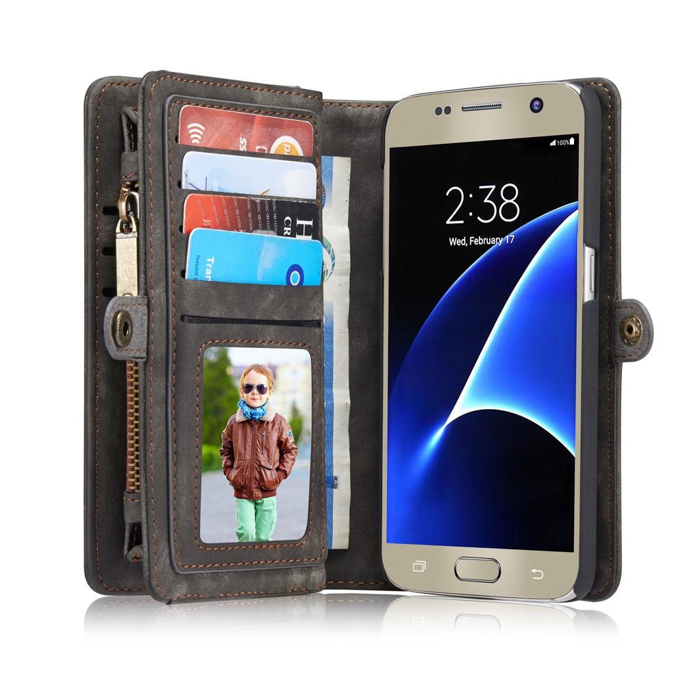 Samsung Galaxy S7 Multi-slot Wallet Case Grey