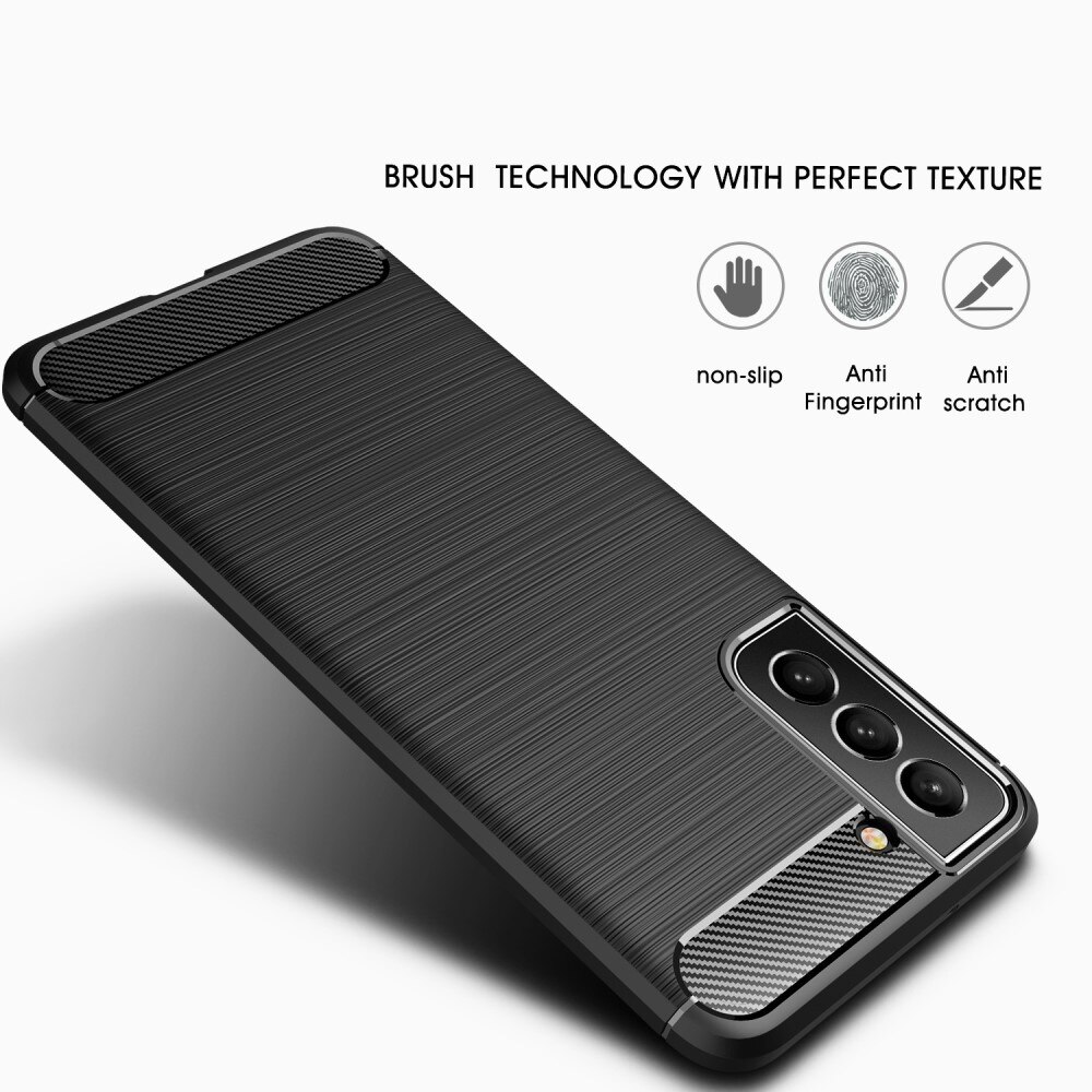 Samsung Galaxy S21 FE Brushed TPU Case Black