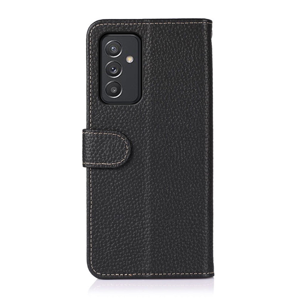Samsung Galaxy A82 5G Real Leather Wallet Black