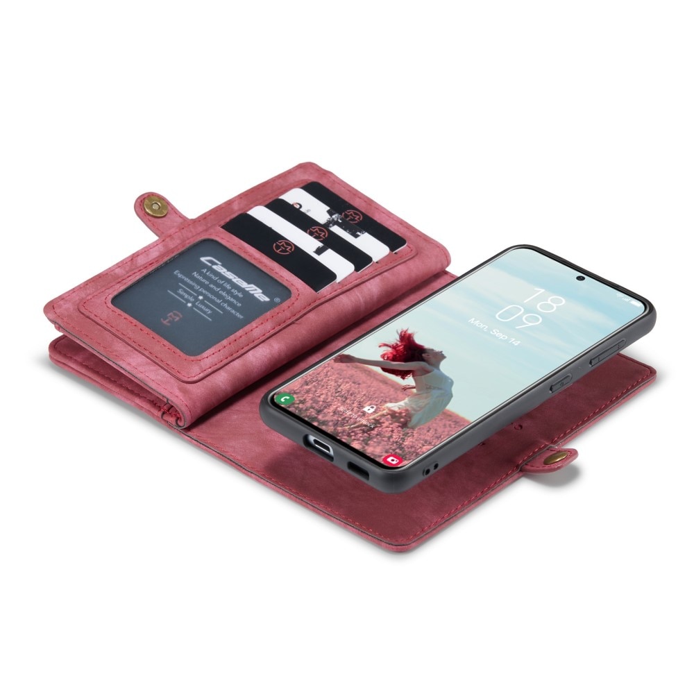 Samsung Galaxy S21 FE Multi-slot Wallet Case Red