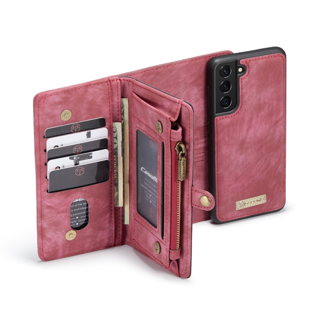 Samsung Galaxy S21 FE Multi-slot Wallet Case Red