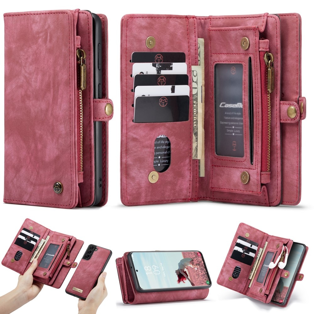 Samsung Galaxy S21 FE Multi-slot Wallet Case Red