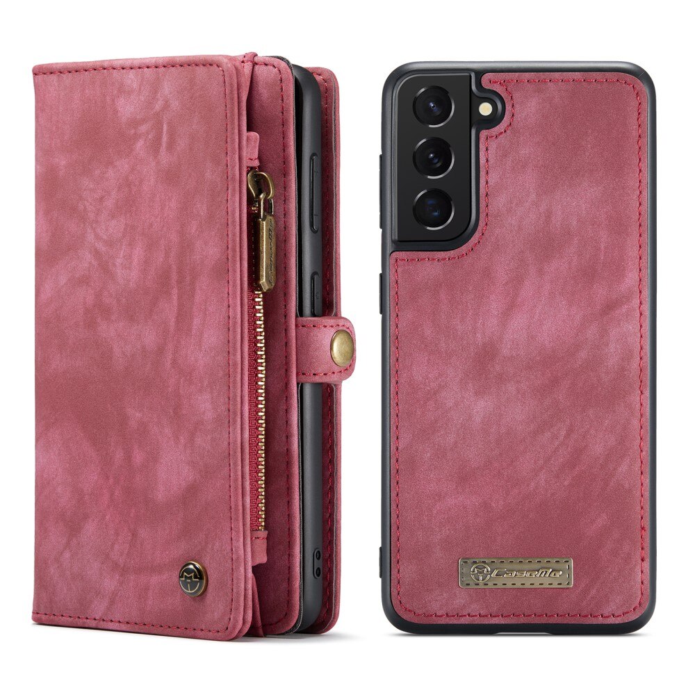 Samsung Galaxy S21 FE Multi-slot Wallet Case Red