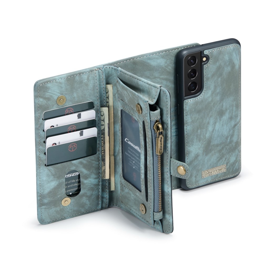 Samsung Galaxy S21 FE Multi-slot Wallet Case Blue